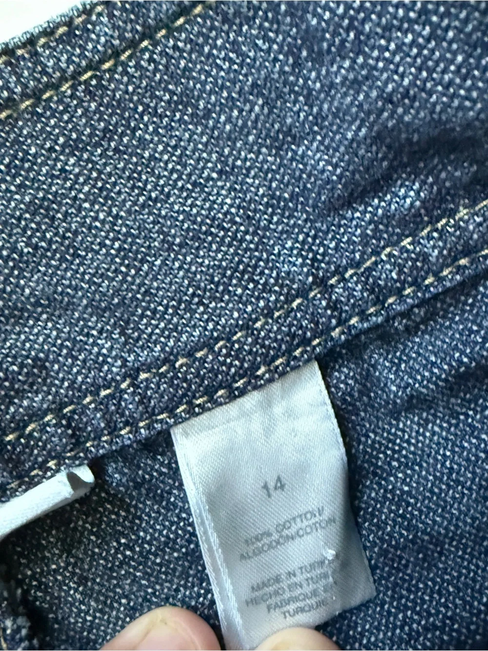 Liz Claiborne Dark Denim Maxi Skirt Wide Waistband Side Zipper